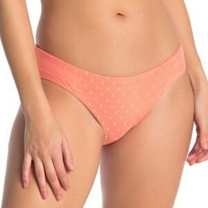 NWOT BECCA Swiss Dot Shirred Bikini Bottom‎